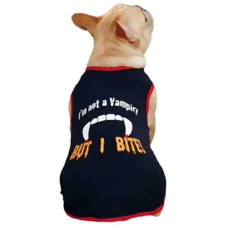 Casual Canine ZM4215 14 17 Vampire Tee for Dogs, Small/Medium, Black