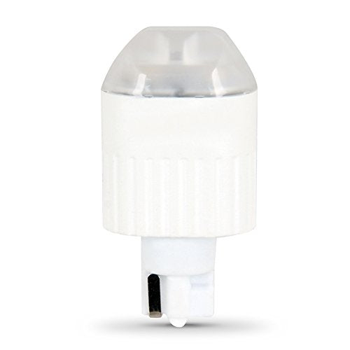 Small white LED wedge-base bulb with a frosted lens top