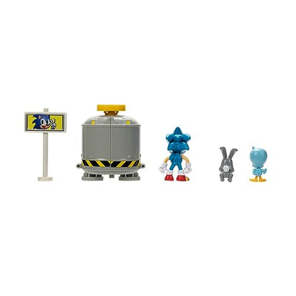 Sonic The Hedgehog 2.5" Level Clear Diorama with Sonic, flicky & Pocky