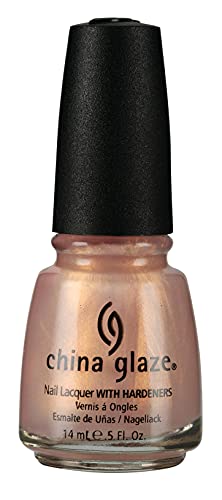 Bottle of peachy apricot shimmer nail lacquer