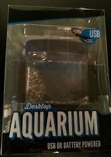Desktop Aquarium in clear retail box, USB or battery powered