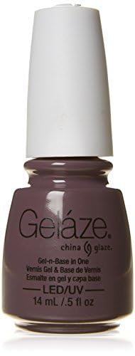 Small view of the mauve grey gel polish bottle with a white cap