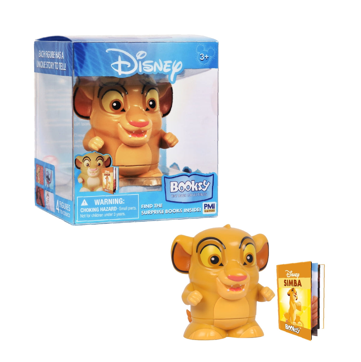 Booksy Disney Simba Collectible Figure with Tiny Storybook