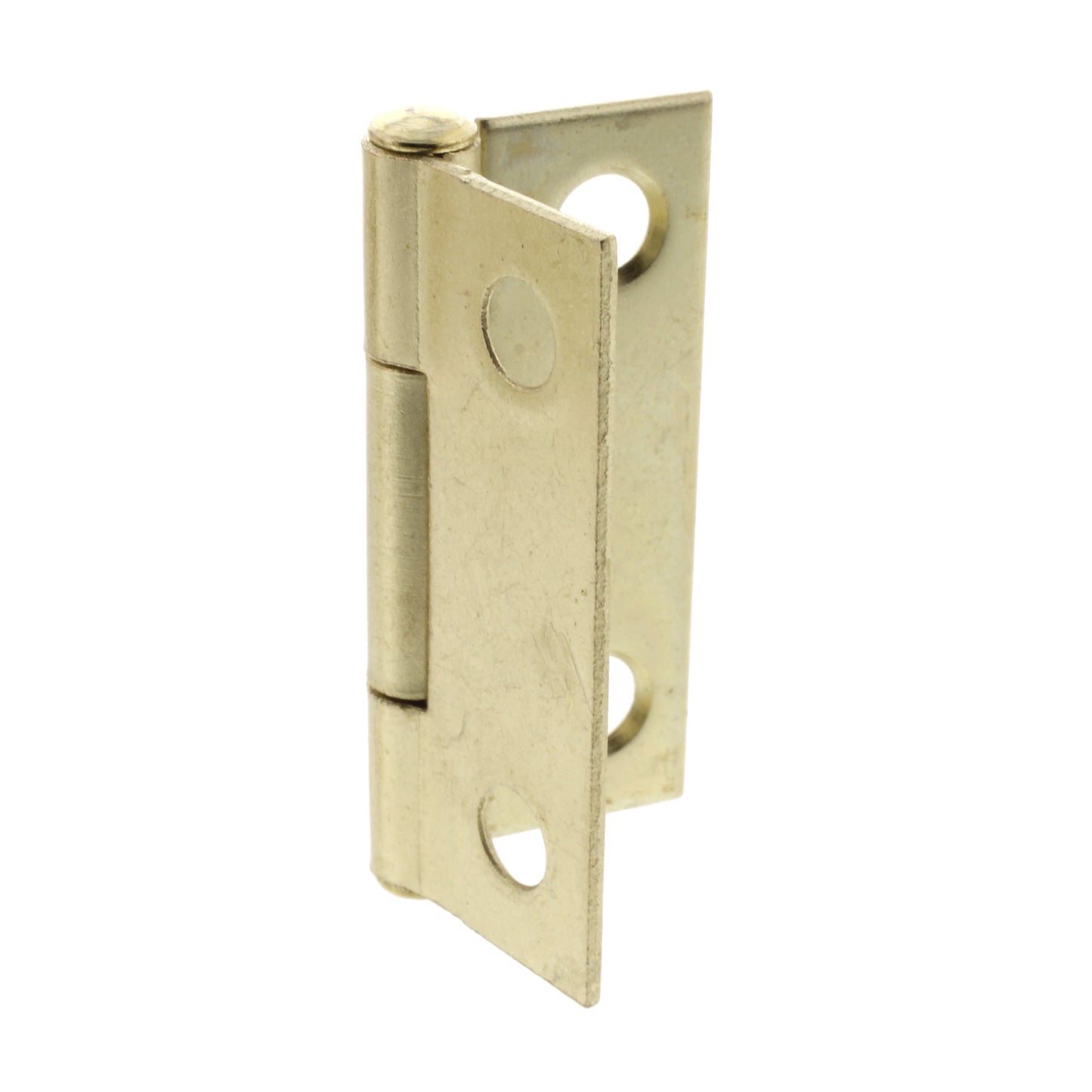 Bulldog Hardware 1 in. Utility Hinge, Brass Plated, 2 Pack