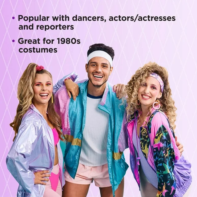 Three friends in 1980s outfits: great for 1980s costumes