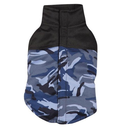 Casual Canine Polyester Camo Dog Vest, Small, 12-Inch, Blue