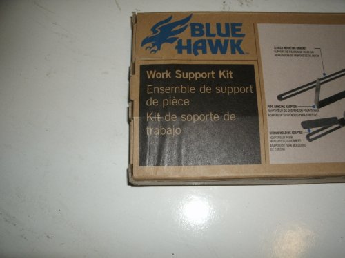 Close-up of the work support kit box label in three languages