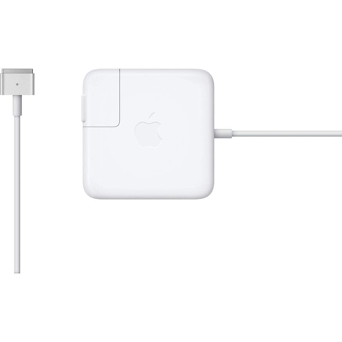 White Apple MagSafe 2 laptop power adapter with folding plug and magnetic connector cable