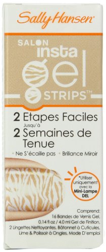 French-language front of the beige zebra gel strip box