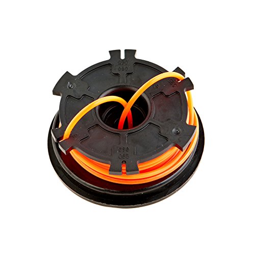 Black trimmer cartridge with orange line from a slightly higher angle