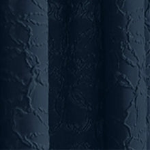 Load image into Gallery viewer, Mainstays Floral 84&quot;Poletop Blue Cove , Set of 2 Curtain Panels , Microsculpt Floral , Polyester , Sheer
