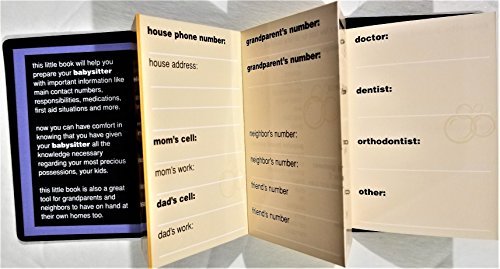 Unfolded contact pages with spaces for parents, grandparents, neighbours and doctors