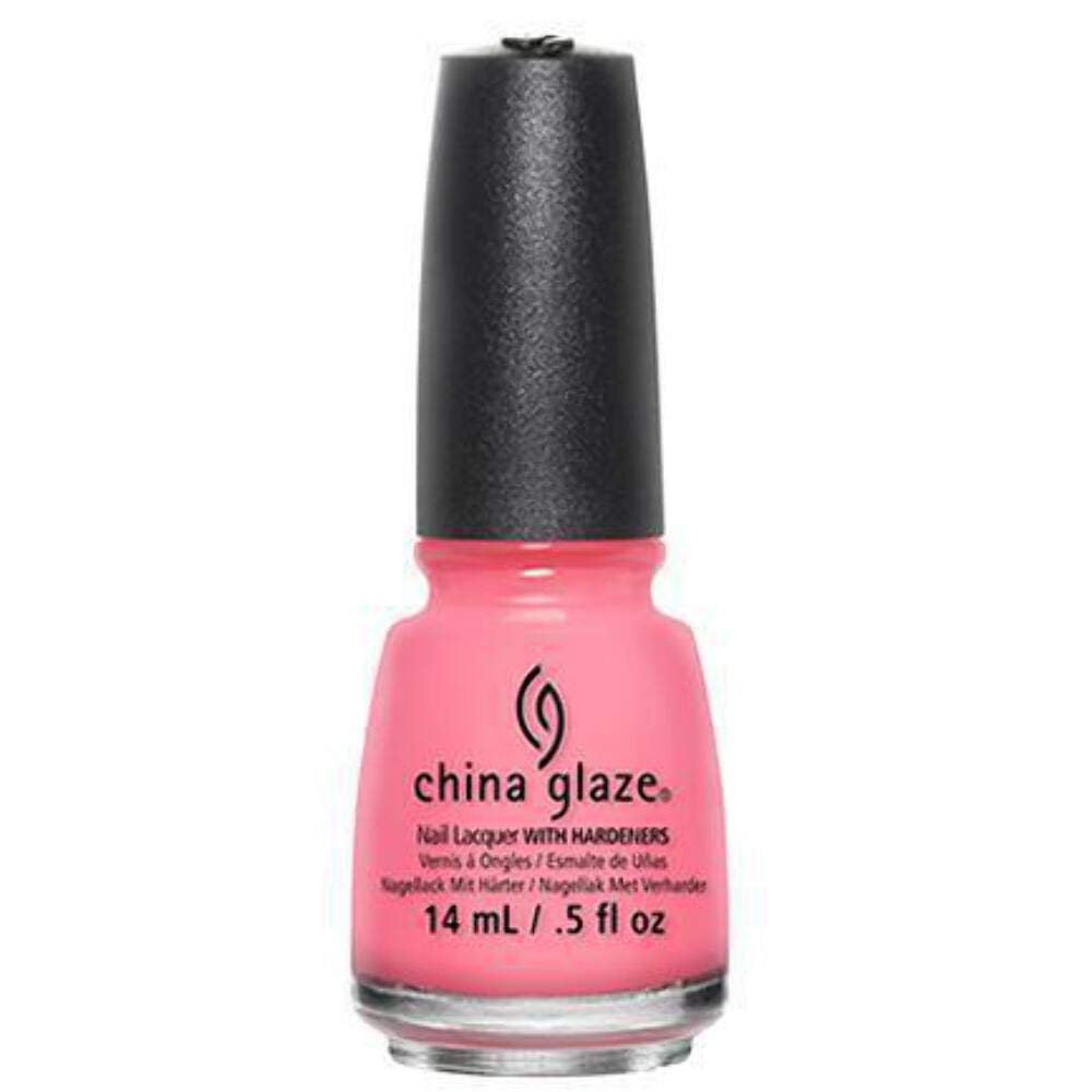 Bottle of light bubblegum pink creme nail lacquer