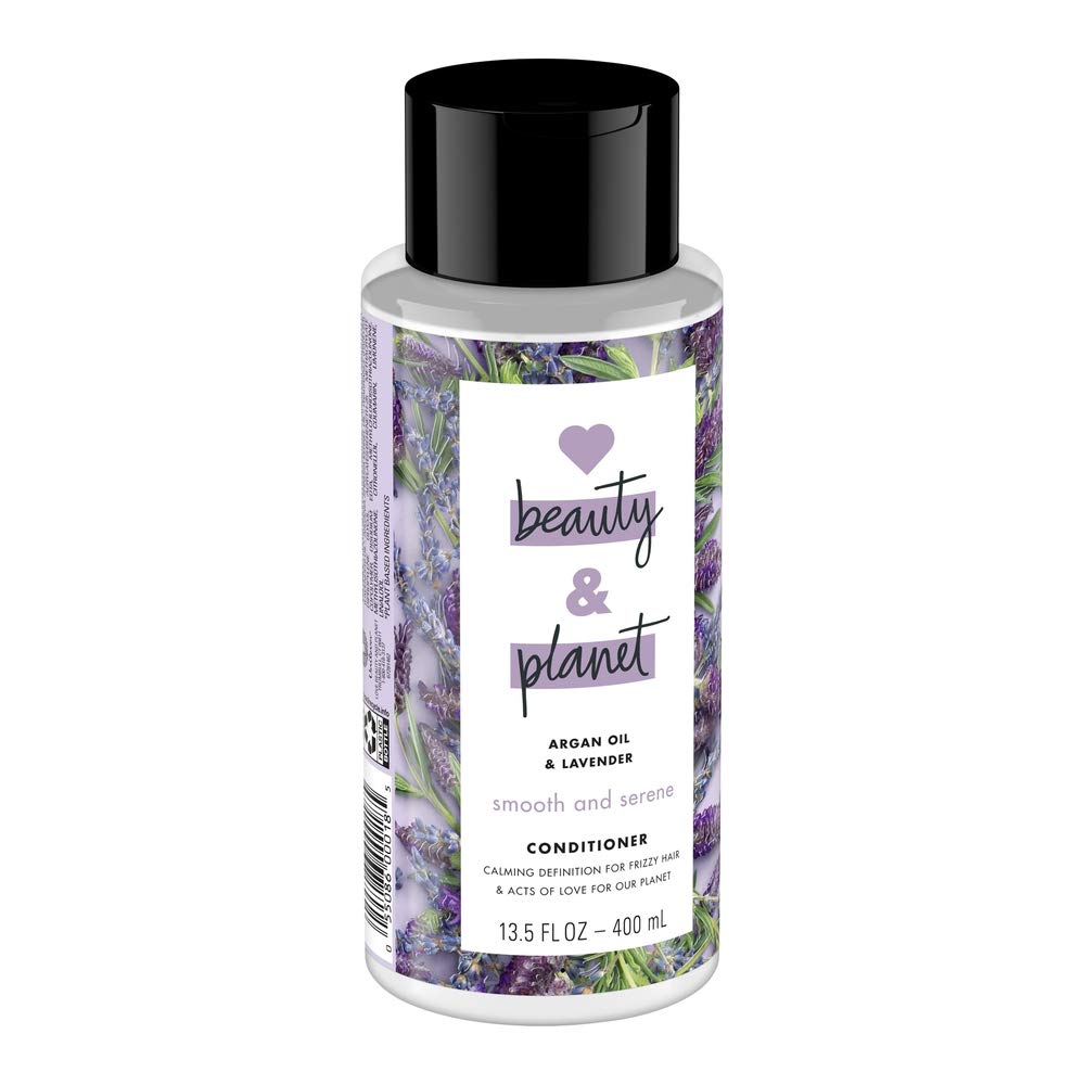 13.5 oz conditioner bottle with a black cap and lavender sprig label