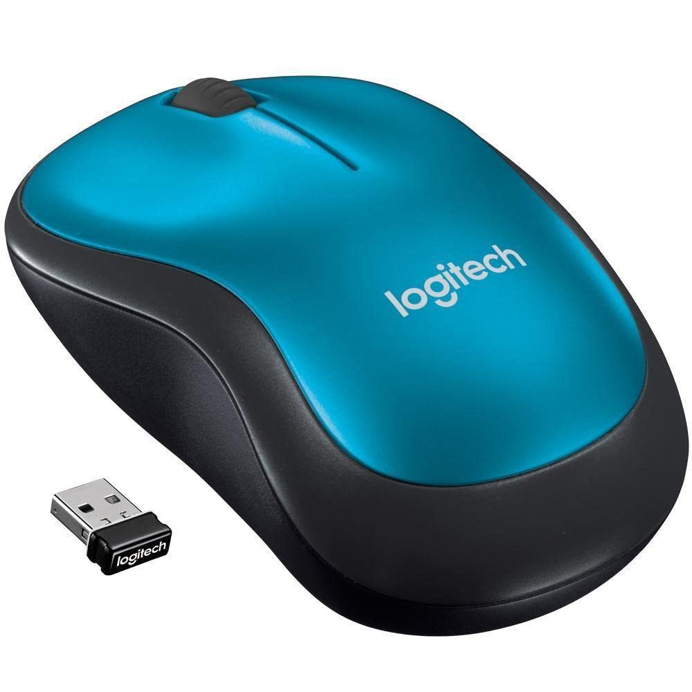 Logitech M185 Wireless Mouse, Blue