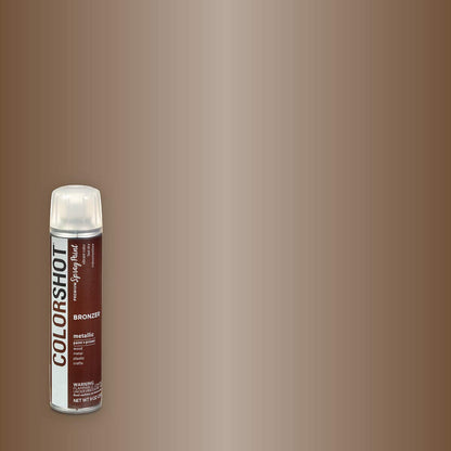 COLORSHOT Metallic Spray Paint, Bronzer (Sunkissed Bronze), 9 oz