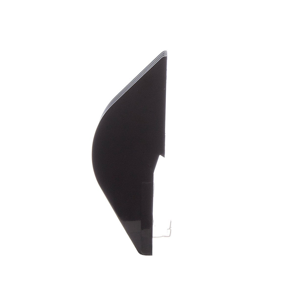 Side profile of the black clipper comb attachment facing left