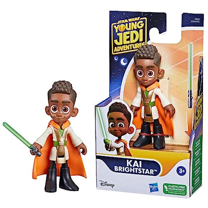 Star Wars: Young Jedi Adventures Kai Brightstar Action Figure, 4-Inch Scale Toys, Preschool Toys for 3 Year Old Boys & Girls