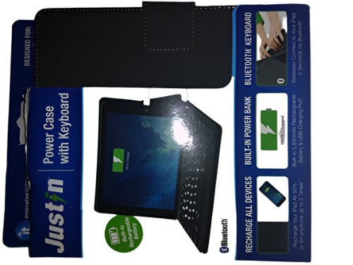 Justin Black iPad Air 5800mAh Power Case with Keryboard