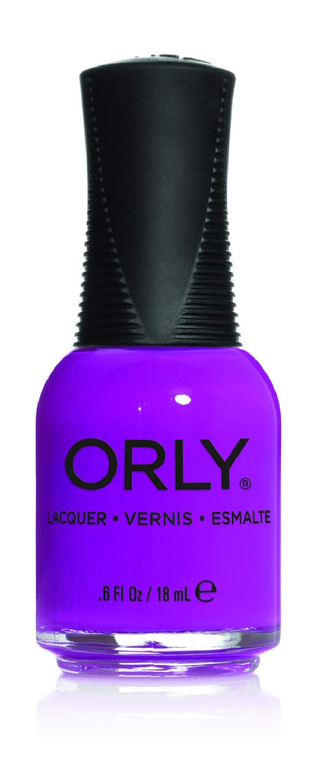 Orly Frolic nail lacquer bottle in a bright violet purple creme