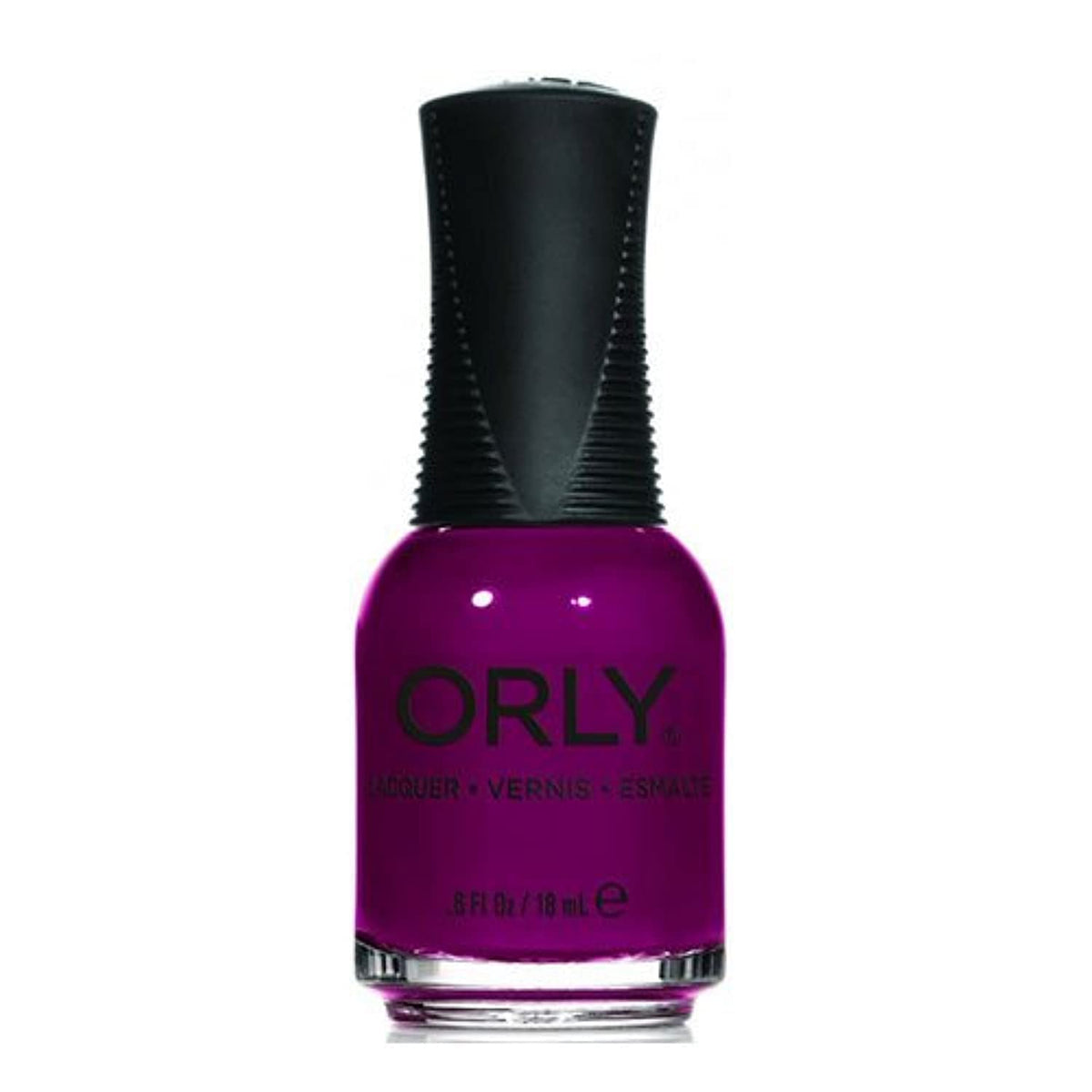 ORLY Terra Mauve nail polish bottle in a deep berry plum creme with black ribbed cap