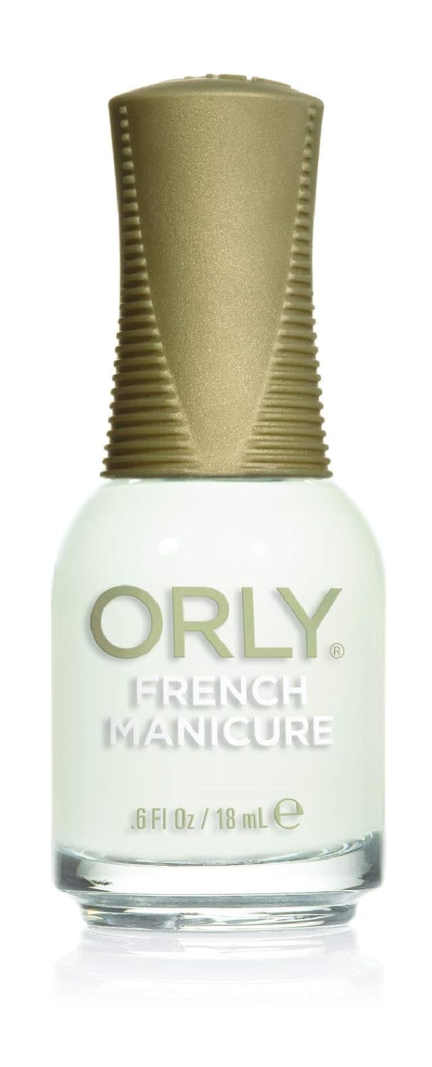 ORLY French Manicure Sheer Beauty bottle, milky white polish with gold ribbed cap
