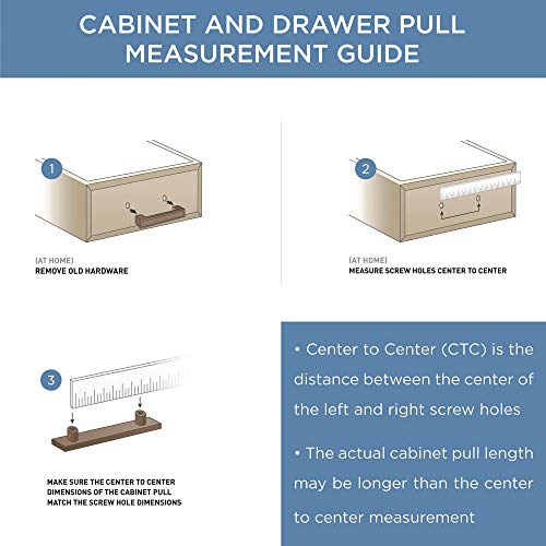 Three-step guide to measuring drawer pull screw holes centre to centre