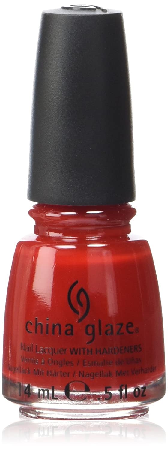 Bottle of classic tomato red creme nail lacquer, 14 ml