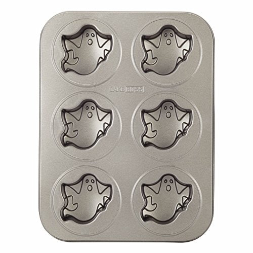 Cake Boss Nonstick 6-Cup Cakelette Pan, Gray