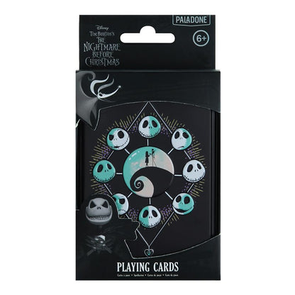 Paladone Nightmare Before Christmas Playing Cards in Collectable Tin - Officially Licensed Disney Merchandise, Standard Deck of 52 Cards with Character Illustrations, Gift for Jack Skellington Fans