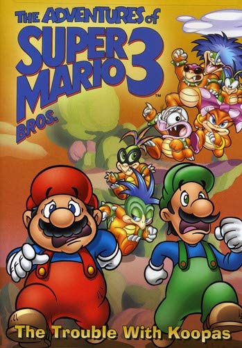 Adventures of Super Mario Bros. 3 DVD cover with Mario and Luigi running from the Koopalings
