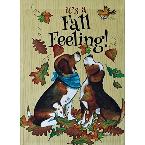 Rain or Shine Fall Feeling! Small Garden Flag, 12.5" x 18"