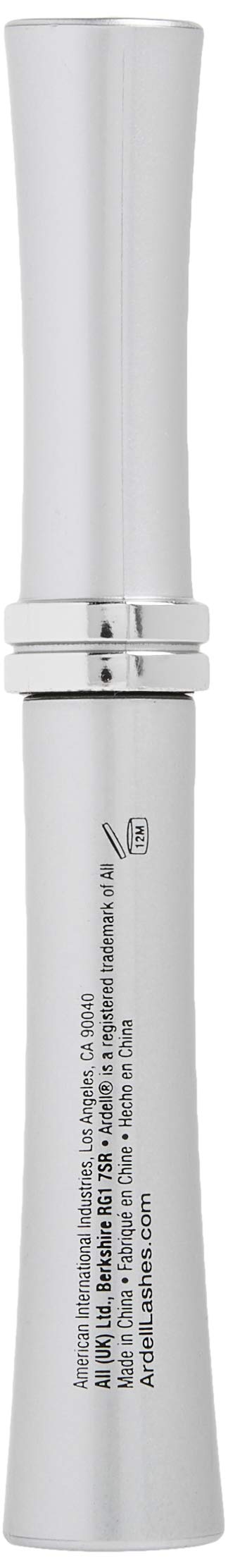 Back of the silver LashMagic mascara tube with maker details