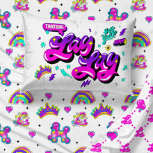 Load image into Gallery viewer, Lay Lay Toodles Pink Poodles Kids 4-Piece Full Sheet Set, Microfiber, Pink,
