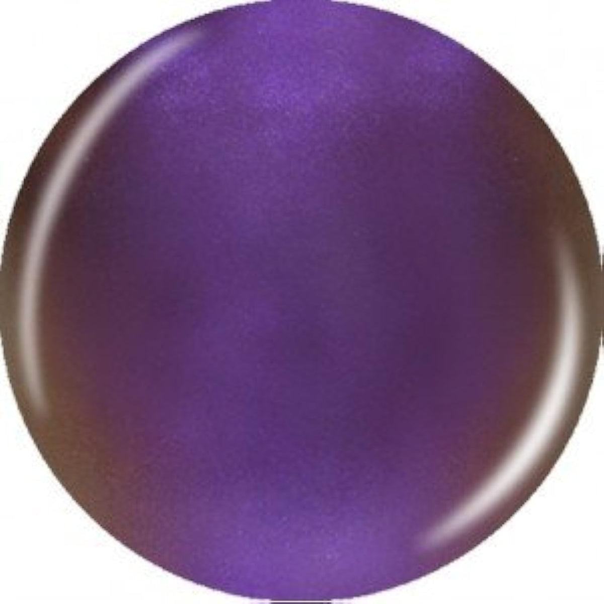 Round swatch of violet polish shifting to bronze at the edges