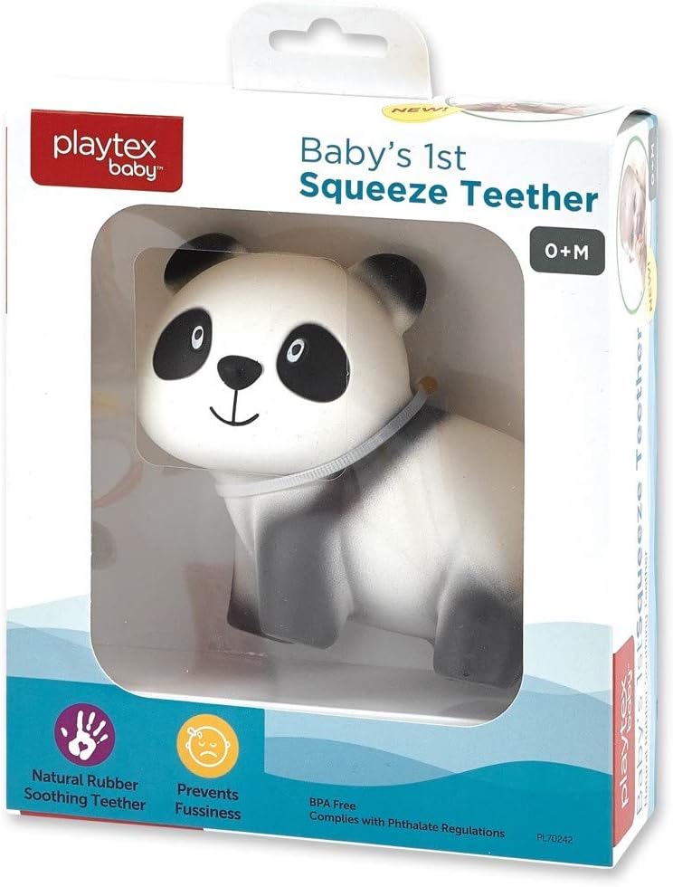 Cribmates Baby's First Teether - white/black, Panda