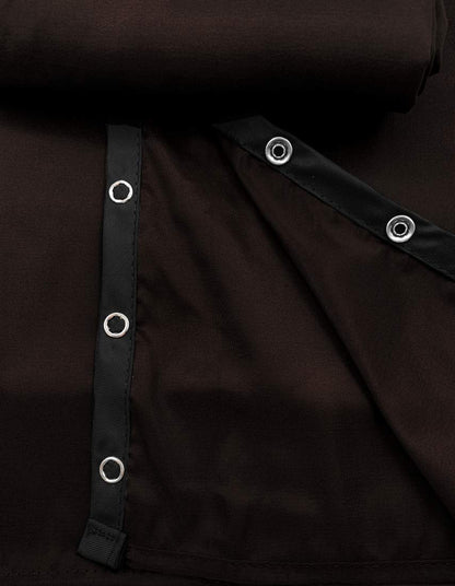 A Size Above Oversized Styling Cape with Snap Closure, Cut to Fit and Flatter a Larger Figure, Fits Up to 28 inch Neck, Soft Poly/Nylon Blend Fabric, Water Resistant, Machine Washable, Chocolate Brown