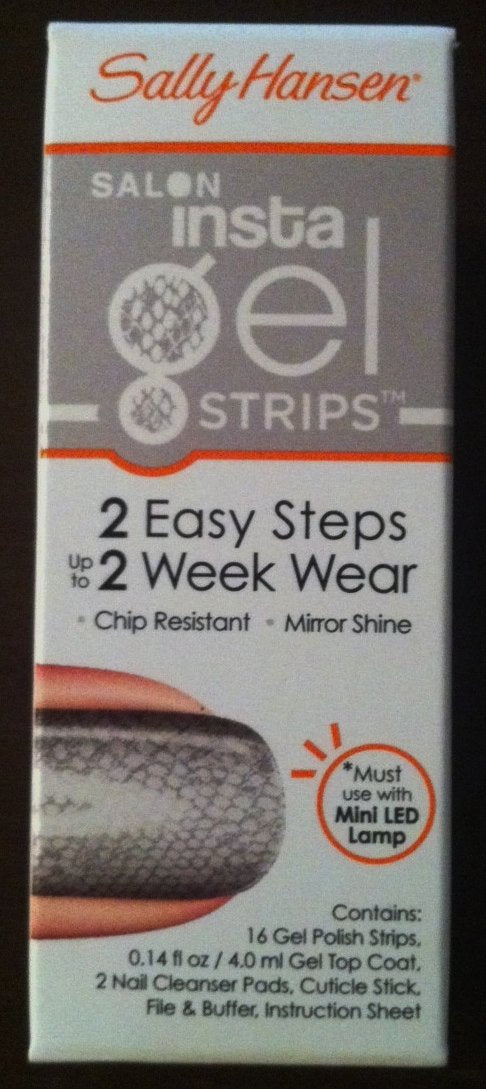 Sally Hansen Salon Insta Gel Strips, Sss Snake Eyes, 16 Count, Pack of 2