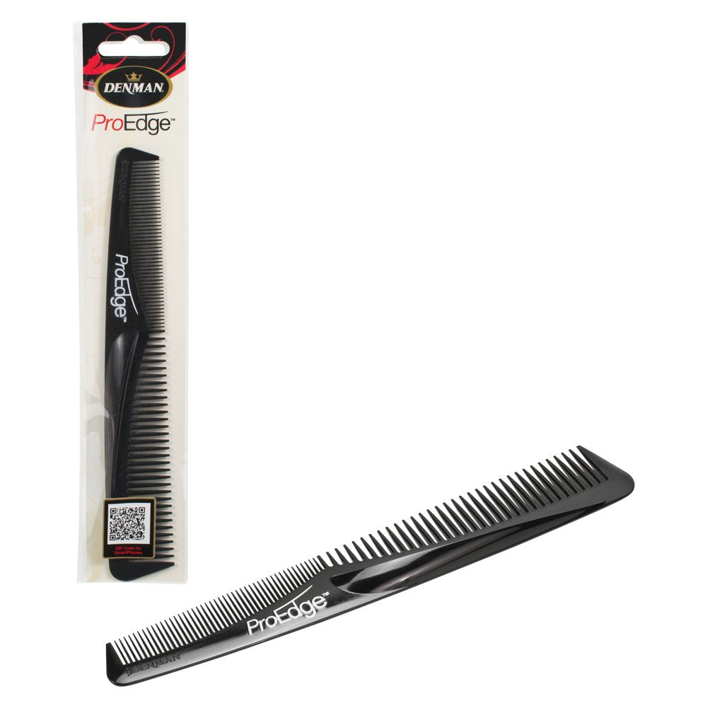 Denman Proedge Professional Comb, Black