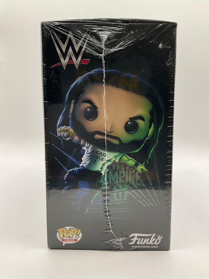 Other side of the box with Roman Reigns artwork under shrink wrap
