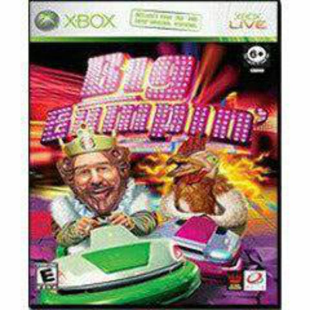 Big Bumpin Xbox case cover with the Burger King mascot driving a green bumper car