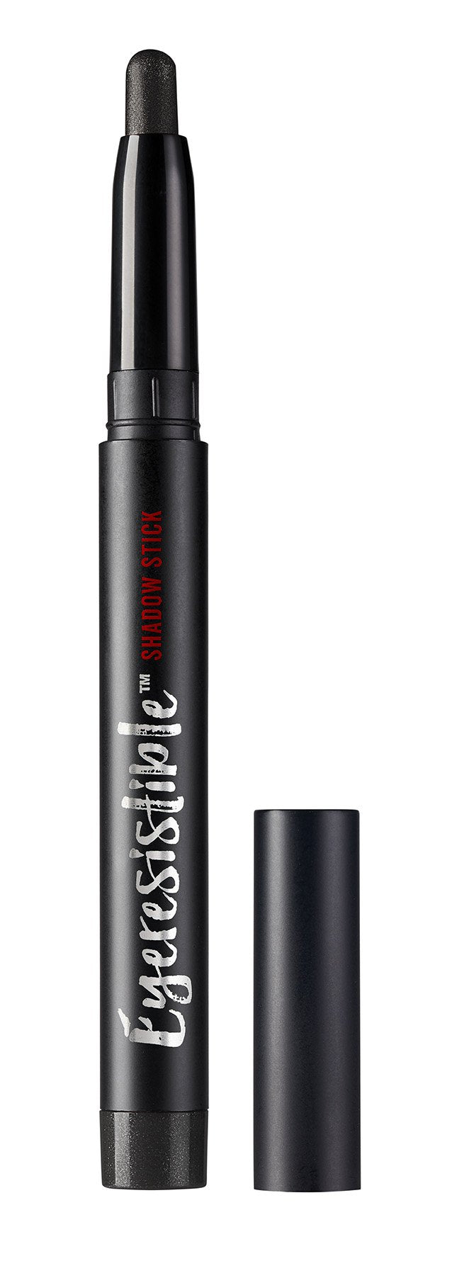 Ardell Eyeresistible shadow stick uncapped showing a shimmery charcoal tip