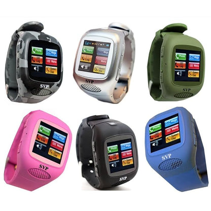 SVP G13 Smart Watch Unlocked GSM Cellphone - Silver