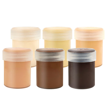 Hello Hobby Washable Tempera Paint Set, Safe & Nontoxic, Skin Tone, 6 Colors