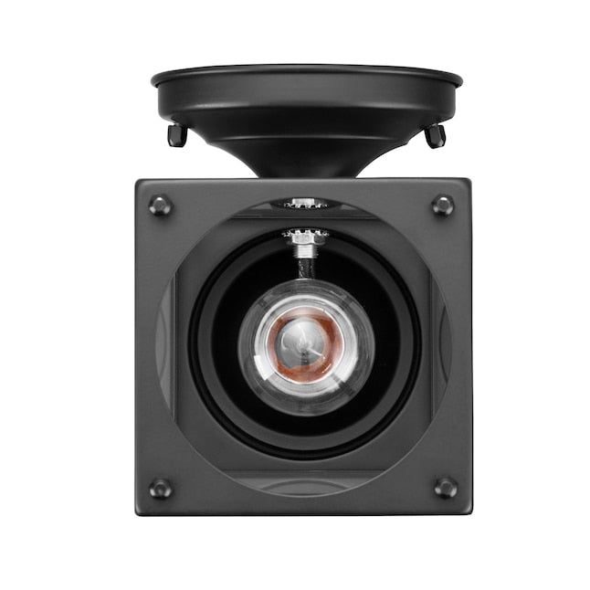 Portfolio 1-Light 8.25-in Black Outdoor Wall Light