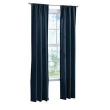 Load image into Gallery viewer, Mainstays Floral 84&quot;Poletop Blue Cove , Set of 2 Curtain Panels , Microsculpt Floral , Polyester , Sheer
