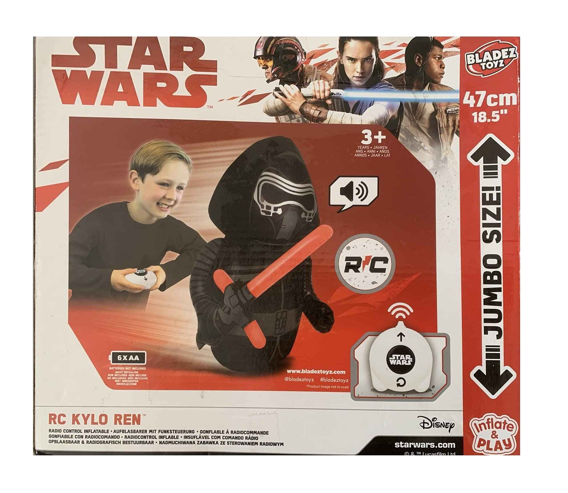 Star Wars Inflatable Remote Control Large Size 18.5 inches by 18.5 inches