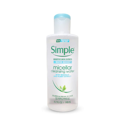 Simple Water Boost Micellar Cleansing Water for Sensitive Skin, 6.7 Fluid Ounce