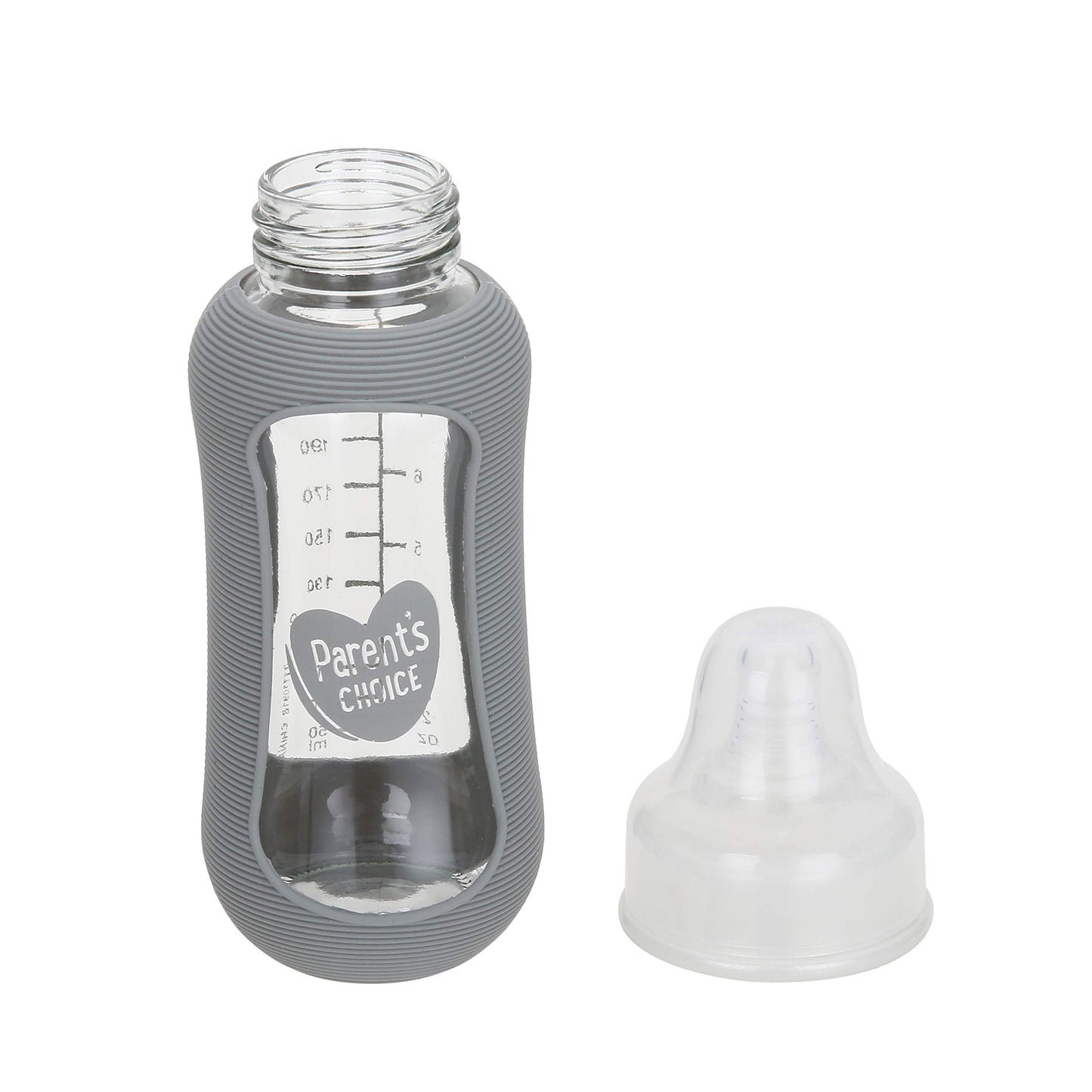 Parent's Choice Glass Baby Bottles 3 Pack Slow Flow 0+ Standard Neck 9 oz New
