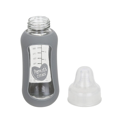 Parent's Choice Glass Baby Bottles 3 Pack Slow Flow 0+ Standard Neck 9 oz New